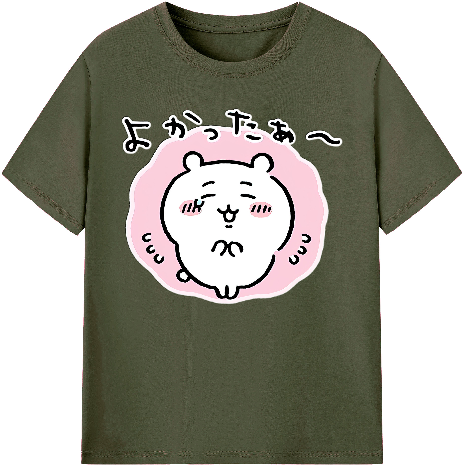 （画像用） ちいかわ ちいかわ Chii-kawa chiikawa 綿100％ メンズ半袖Tシャツ｜肌触りやわらか＆通気性